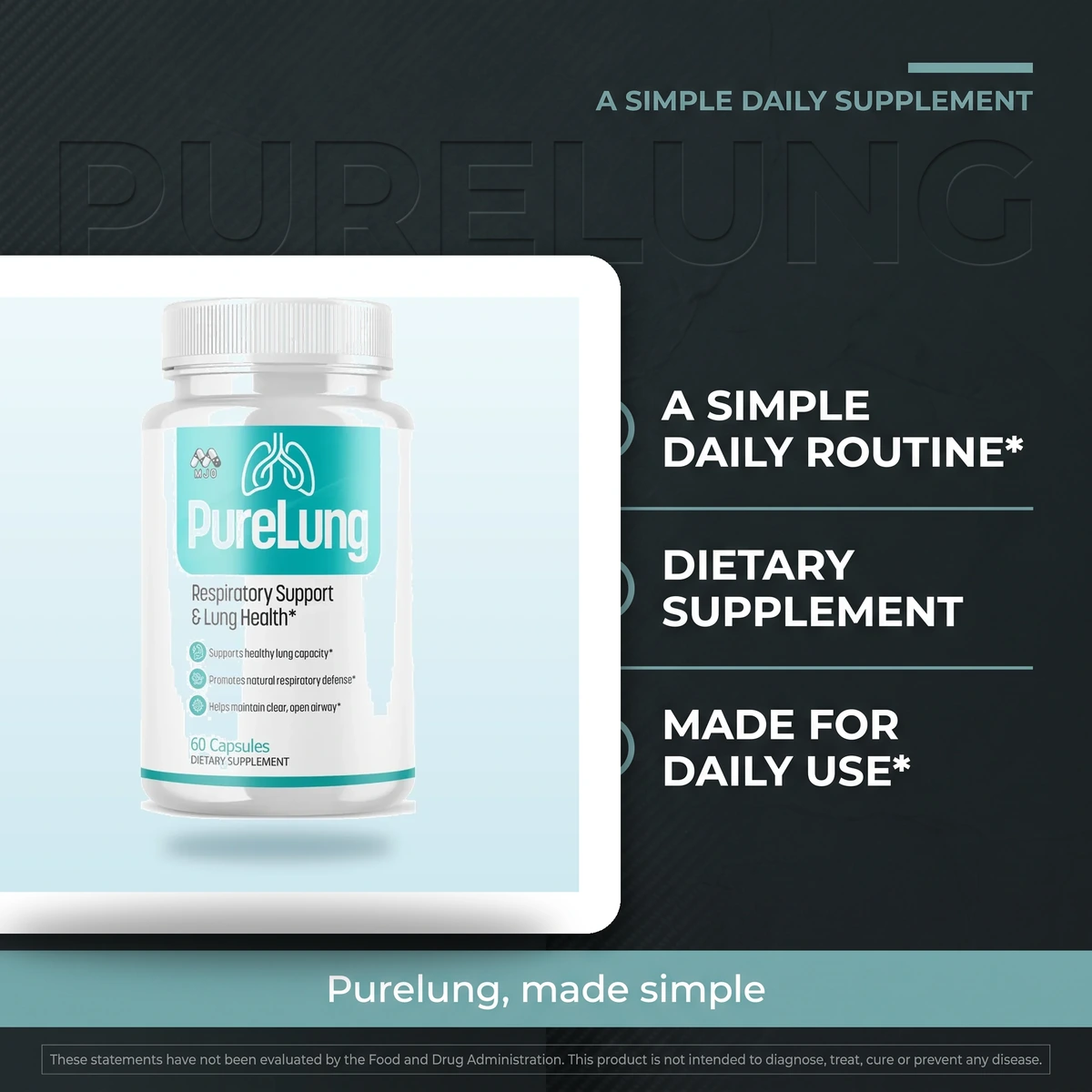 Why PureLung: a simple daily routine antioxidant supplement for lung and respiratory support